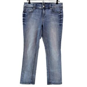 BLANC Women's Mid-rise Bootcut Jeans‎ • 6 • light wash blue